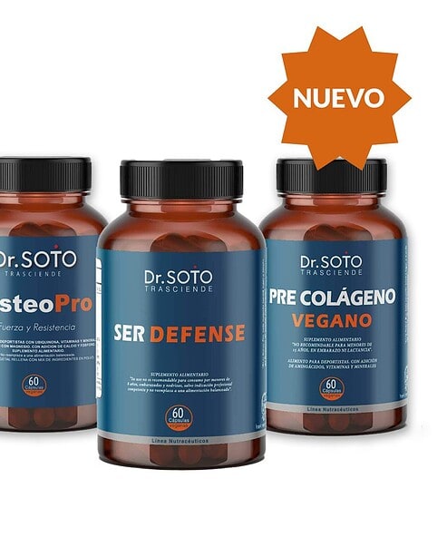 Tecnología avanzada en suplementos óseos y vitaminas para una vida saludable. Envases de 60 cápsulas.