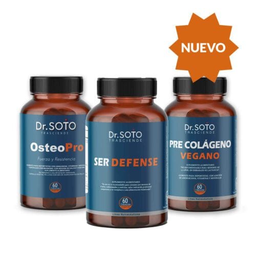 Tecnología avanzada en suplementos óseos y vitaminas para una vida saludable. Envases de 60 cápsulas.