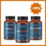 ALT: Suplementos de Dr. Soto para fortalecer defensas, huesos y músculos.